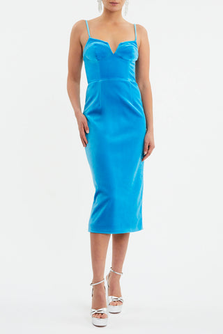 Bernadette Midi Dress | Blue