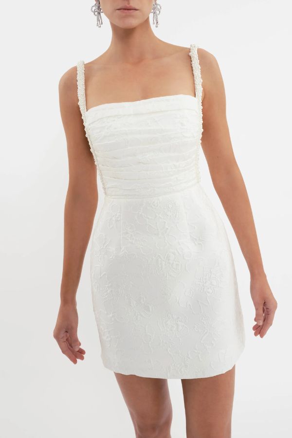 rebecca vallance esther strap mini dress Rebecca Vallance Esther Strap Mini Dress