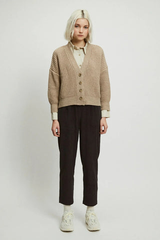 Hole Cardigan | Beige