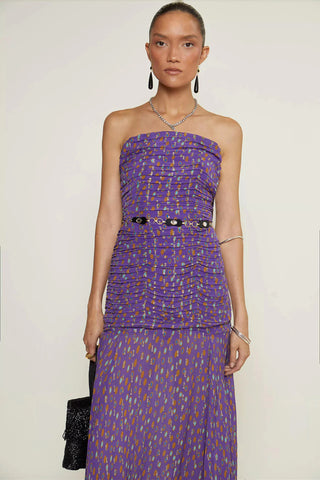 Tina Bandeau Gown | Evil Eye Purple