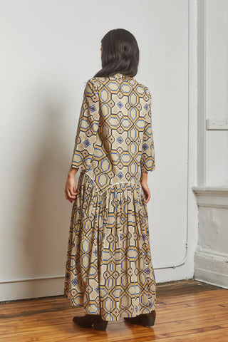 Leila Shirt Dress | Courtyard Hand Block Print