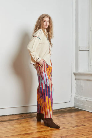 Artist Shirt | Ivory Mutli