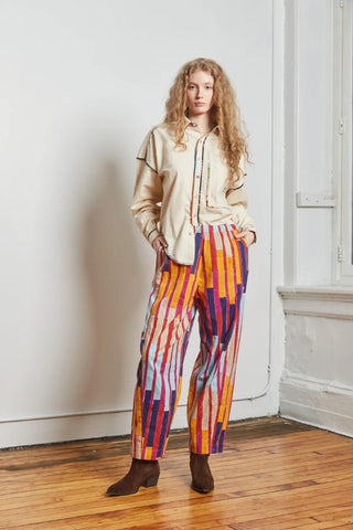 Artist Shirt | Ivory Mutli