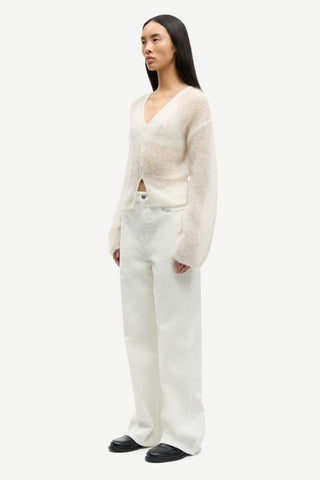Sapoppie Cardigan | Clear Cream