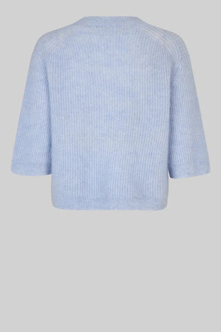 Andrea Knit Rib Cardigan | Brunnera Blue