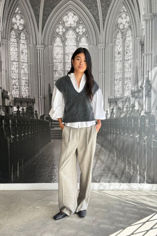 Camryn Knit Vest | Volcanic Ash