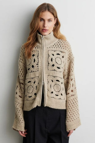 Crosette Knit Cardigan