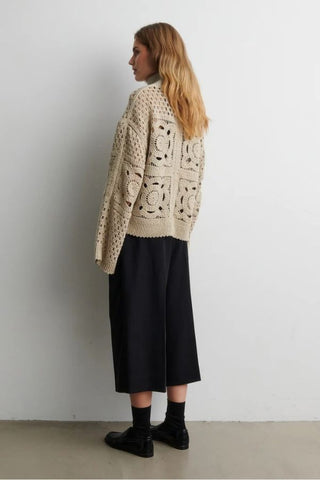 Crosette Knit Cardigan