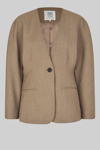 Level up Blazer | Mid Brown Melange