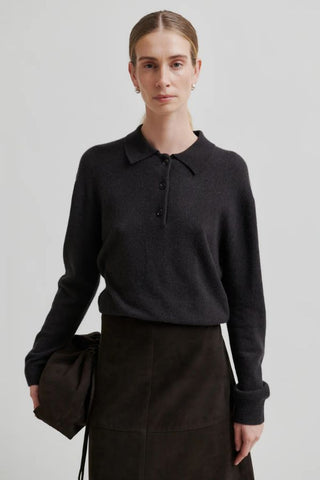 Vilena Knit Long Sleeve | Chocolate Brown