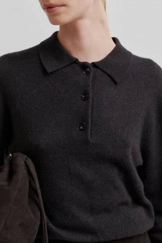 Vilena Knit Long Sleeve | Chocolate Brown