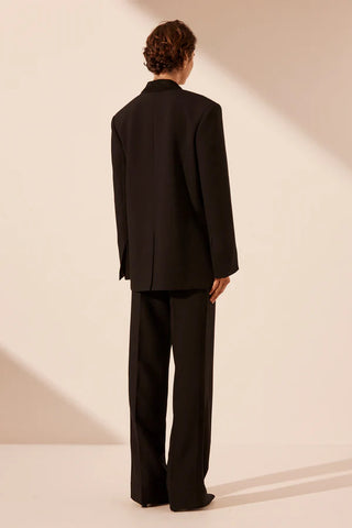 Adri Tuxedo Side Panel Pant | Black