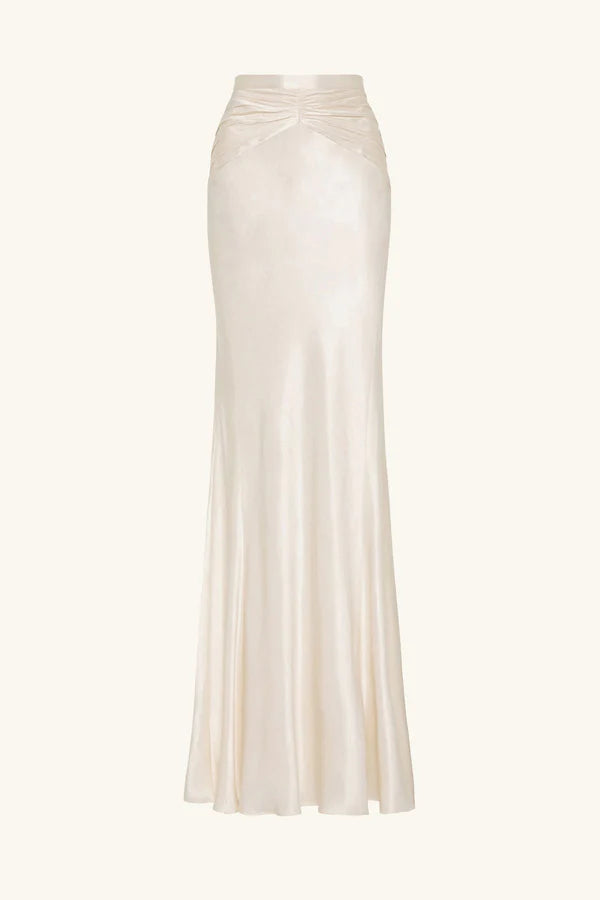 High low skirt cream store