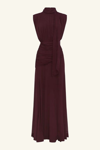 Amina Scarf Neck Maxi Dress