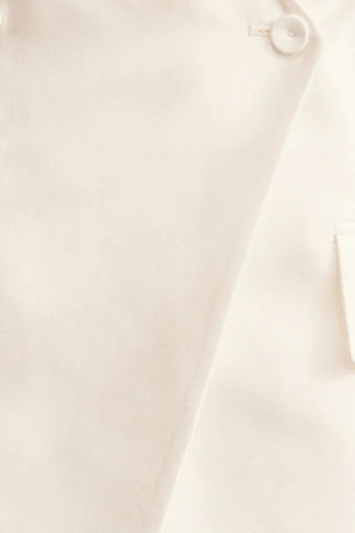 Calcite Tailored Wrap Mini Dress | Ivory
