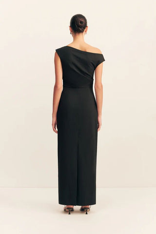 Campbell Off Shoulder Maxi Dress | Black