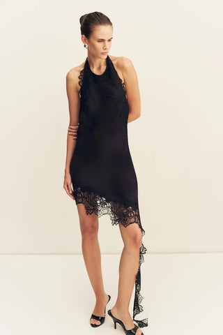 Eniko Lace Open Back Mini Dress