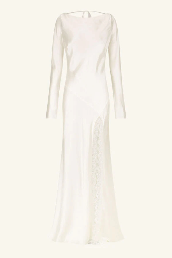 Ivory maxi dress long sleeve top