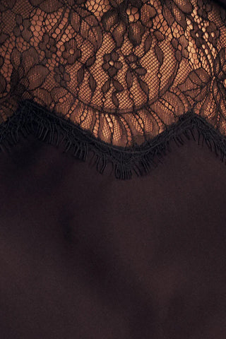 Labyrinth Lace Maxi Dress | Black
