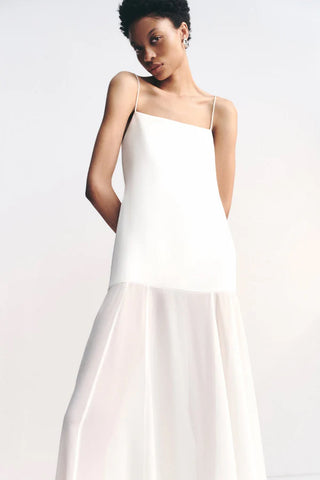 Moraya Dropped Waist Maxi Dress | Ivory