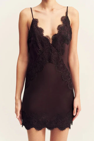 Simona Lace Slip Mini Dress