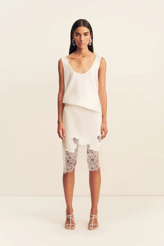 Lucia Lace Knee Length Skirt