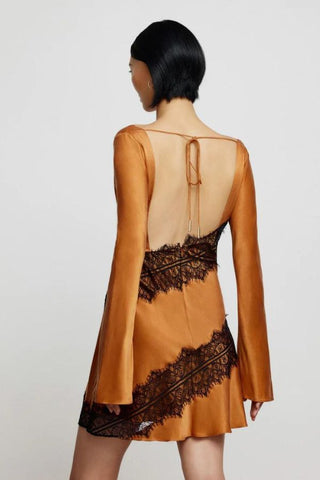 Helania Mini Dress | Caramel