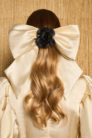 Starlight Bow Hair Clip | Pale Gold