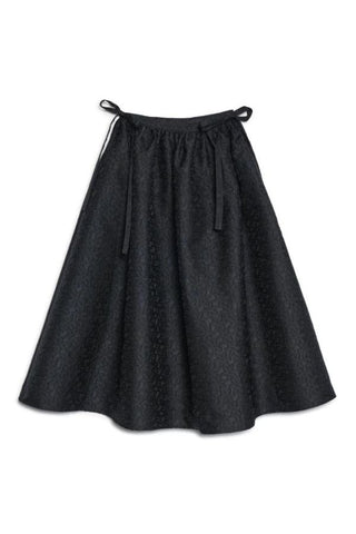 Marian Jacquard Midi Skirt | Black Ink