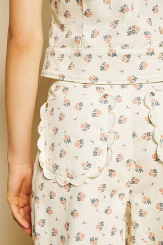 Pêche Ditsy Denim Jeans
