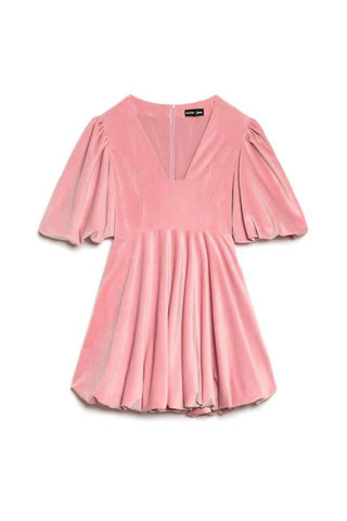 Harmony Velvet Mini Dress | Baby Pink
