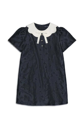 Marian Jacquard Mini Dress | Black