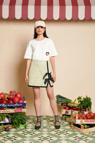 Rory Cherry Embroidery Shirt | Snow White