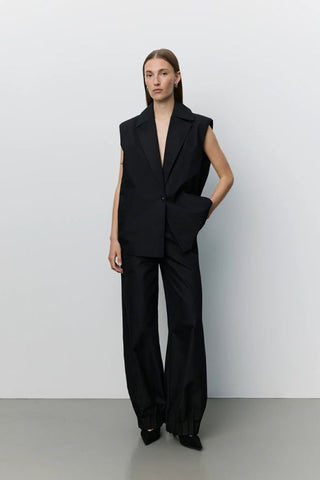 Lanea Pleated Hem Vest