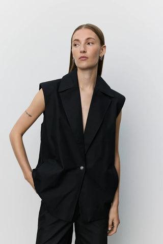 Lanea Pleated Hem Vest