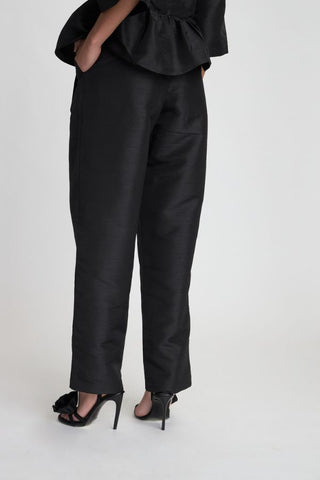 Crispy Pleated Pant | Black