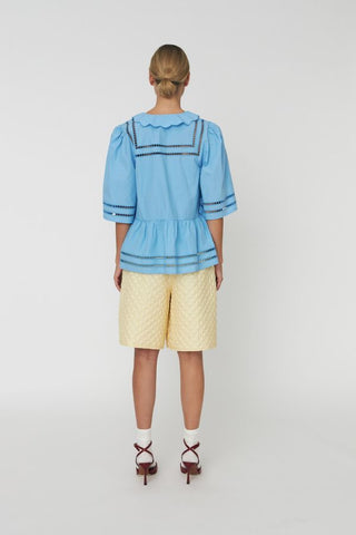 Quilted Silk Shorts