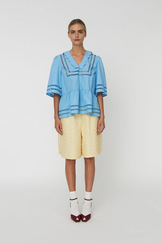 Quilted Silk Shorts