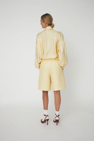 Quilted Silk Shorts
