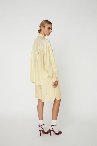 Quilted Silk Shorts