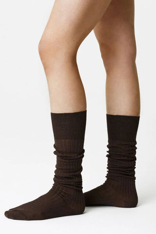 Loelle Ribbed Knee High Socks