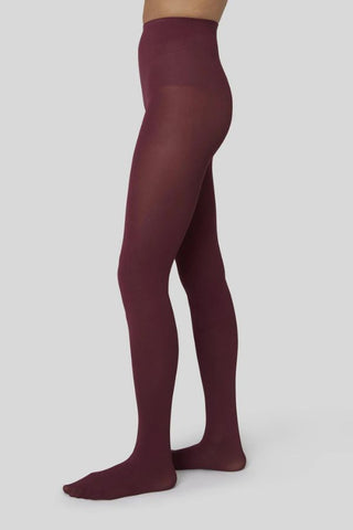 Olivia Premium Tights | Deep Red