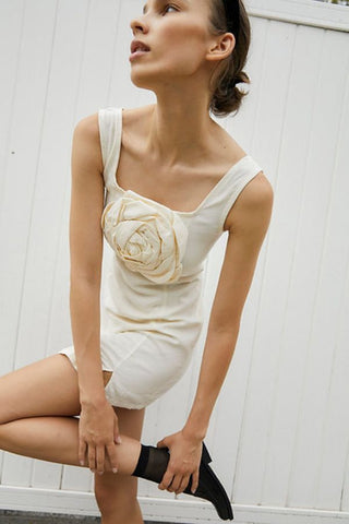 Marina Linen Mini Dress | Ivory