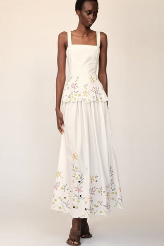 Nube Maxi Scalloped Dress