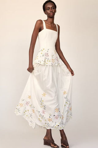 Nube Maxi Scalloped Dress
