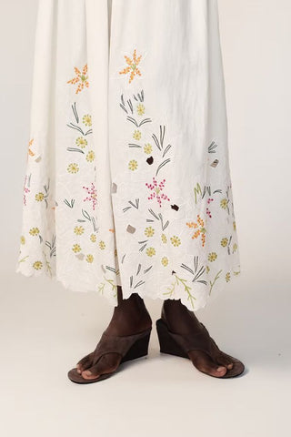 Nube Maxi Scalloped Dress