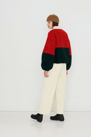 Colour Block Sherpa Jacket