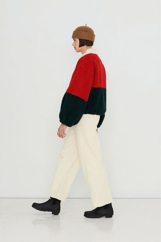 Colour Block Sherpa Jacket