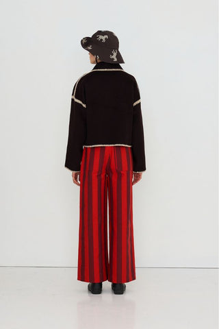 Horses Embroidered Short Coat
