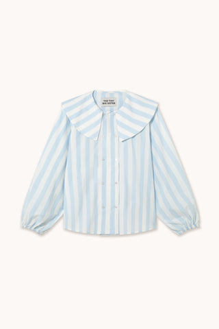 Stripes Double Button Blouse